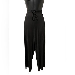 Elegant Black Women's Sleepwear Pants. Drawstring & Elastic Waist  Size L